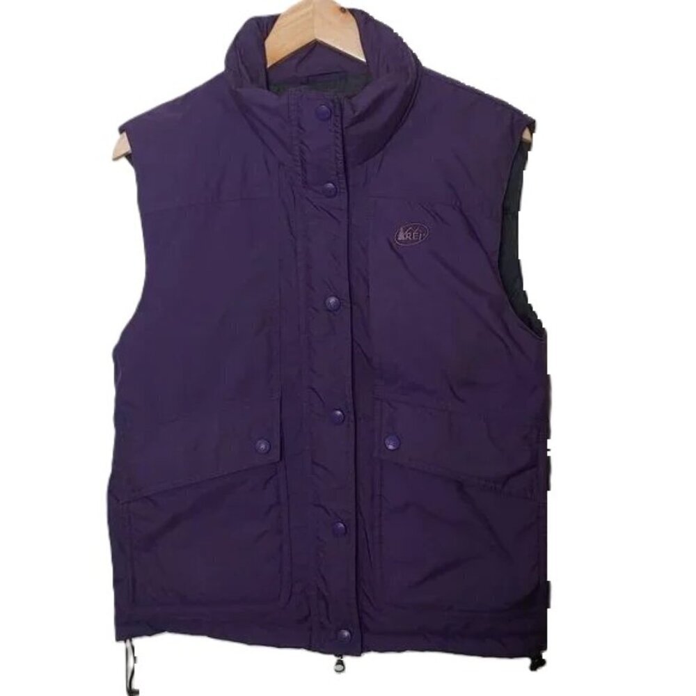 Vintage REI Goose Down Puffer Quilted Vest Water Resistant Gorp Core Norm